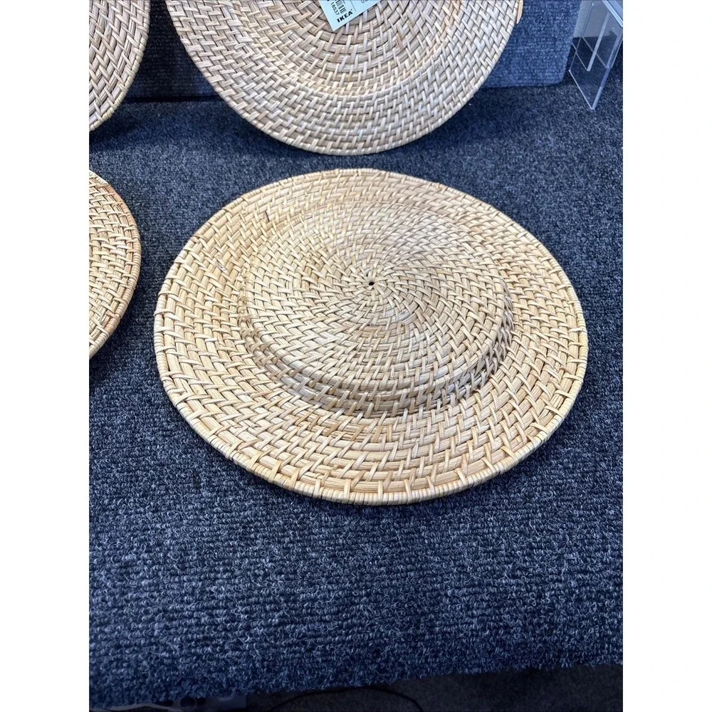 Vtg~IKEA~Woven Plate Chargers~12.5